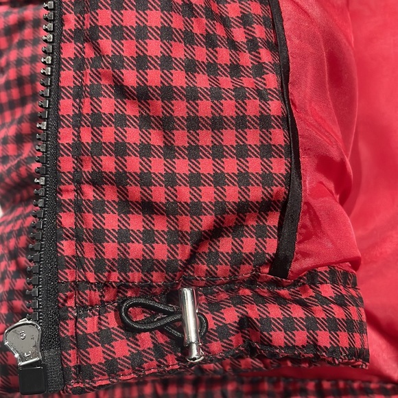 Celebrity Pink houndstooth plaid puffer coat - Picture 6 of 6